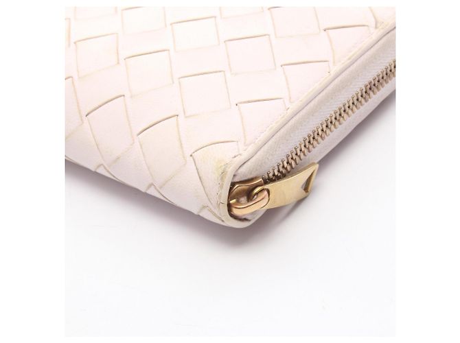 Cartera larga Intrecciato rosa Bottega Veneta - vista 9