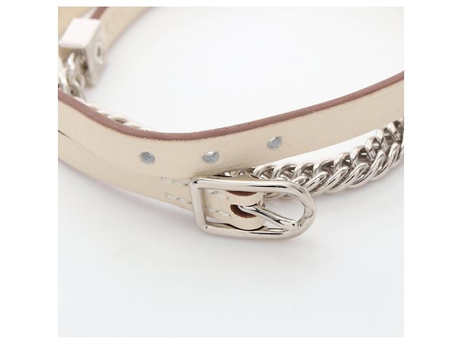 Bracciale Z-Stampato Triple Tour Eskettle Gourmet di Hermès Argento Crudo - vista 3