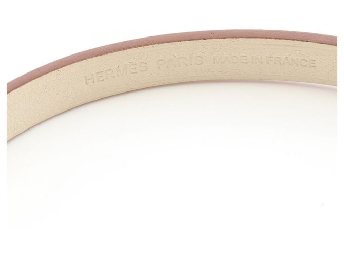 Bracciale Z-Stampato Triple Tour Eskettle Gourmet di Hermès Argento Crudo - vista 4