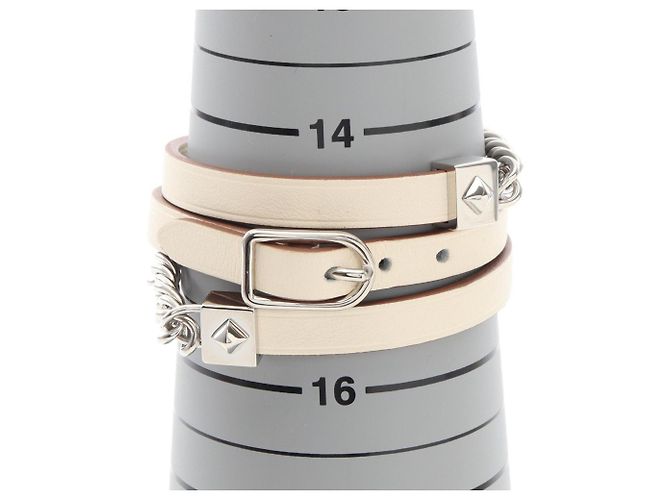 Bracciale Z-Stampato Triple Tour Eskettle Gourmet di Hermès Argento Crudo - vista 6