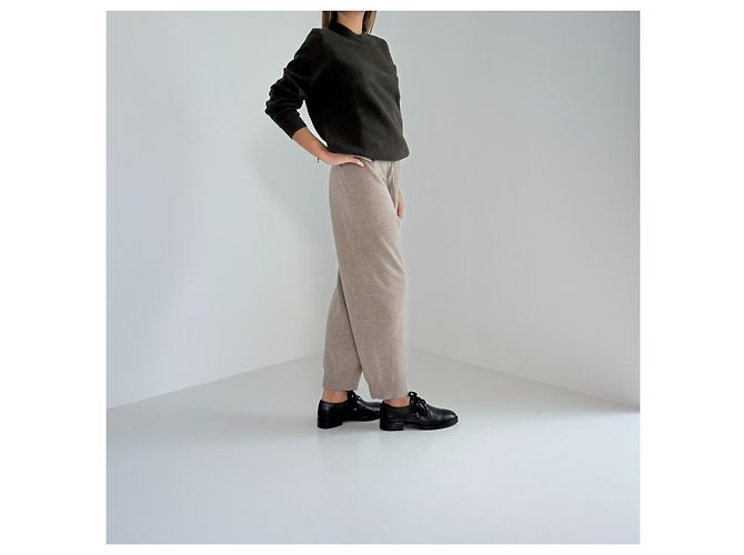 Victoria Beckham Malhas Marrom - vista 5