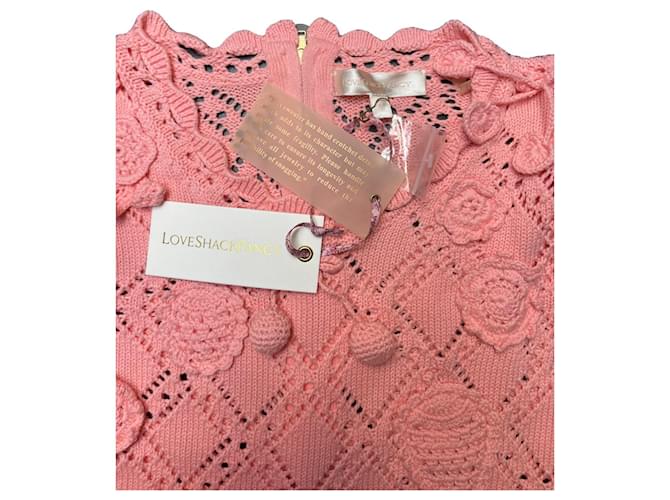 LoveShackFancy Bodysuit Forte - Peach Melba Melocotón - vista 4