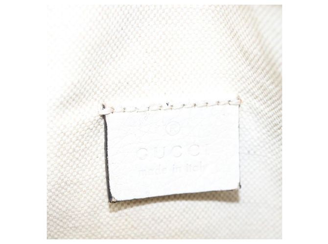 Gucci Logo Belt Leather with Enamel Buckle Medium White - view 7