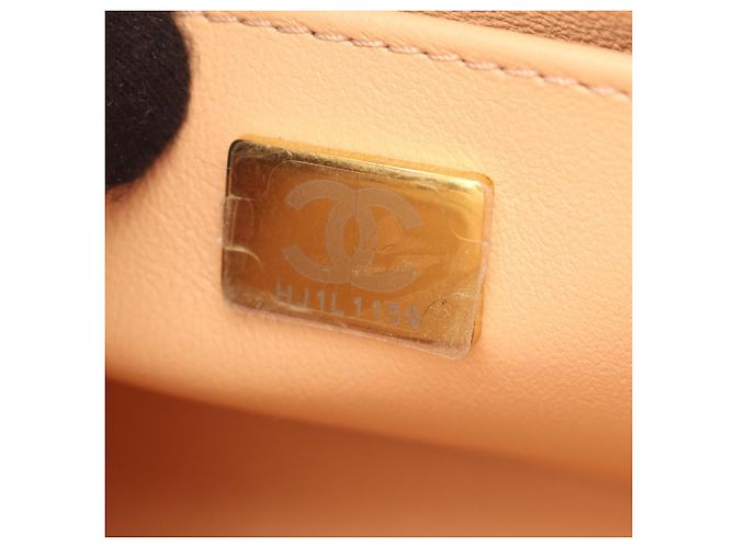 Borsa a spalla a due manici Chanel Matelassé Rosa Bianco - vista 5