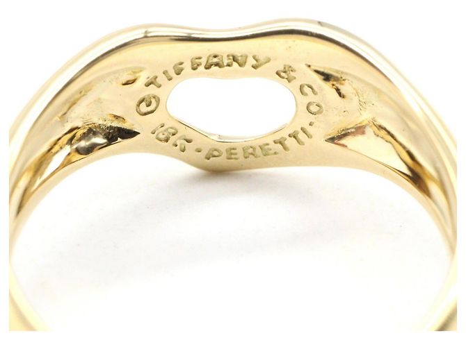 Elsa Peretti Anello a fascia Open Heart in oro giallo 18K di Tiffany & Co. D'oro - vista 4