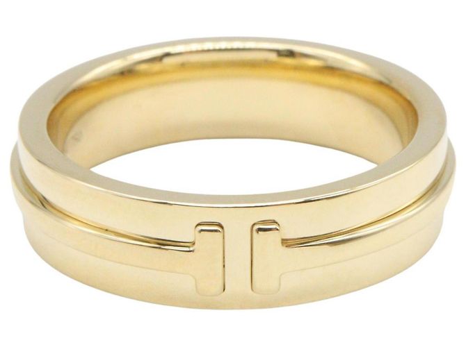 Anello a Banda Stretta T di Tiffany & Co. D'oro - vista 2