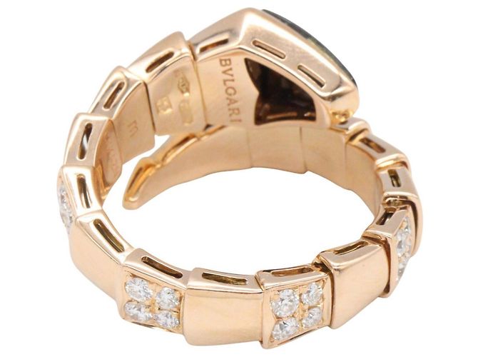 Bulgari Anello Bvlgari Serpenti in Onice e Diamanti Nero D'oro - vista 3