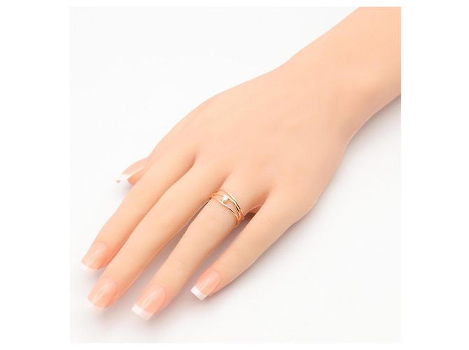 Anello in diamante Wave a 3 file in oro rosa 18K di Tiffany & Co. D'oro - vista 7