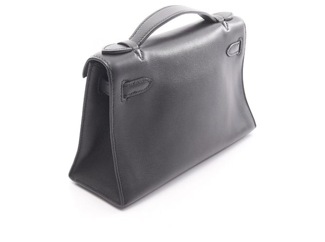 Borsa a mano Kelly Mini Pochette di Hermès Nero - vista 2