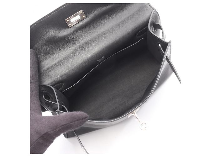 Borsa a mano Kelly Mini Pochette di Hermès Nero - vista 3