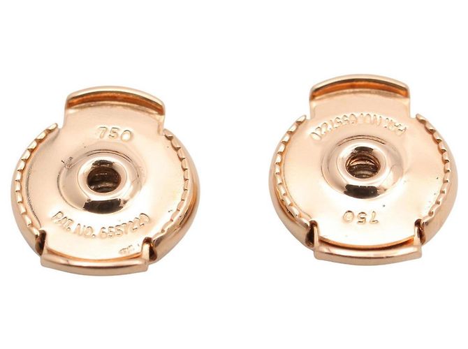 Orecchini a perno Ex-Libris TPM in oro rosa 18K di Hermès D'oro - vista 5