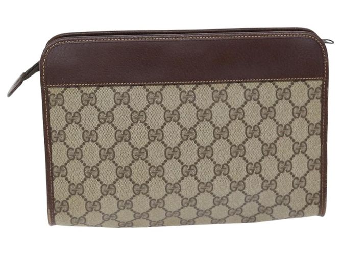 Clutch Gucci GG Supreme PVC Beige - vista 2