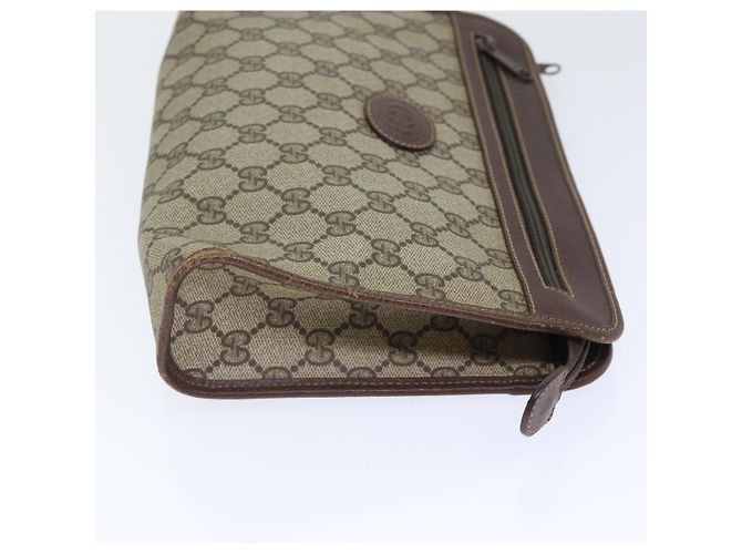 Clutch Gucci GG Supreme PVC Beige - vista 3