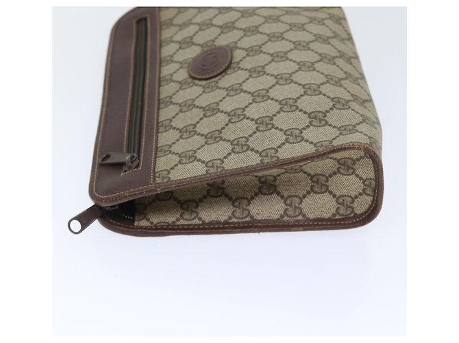 Clutch Gucci GG Supreme PVC Beige - vista 4