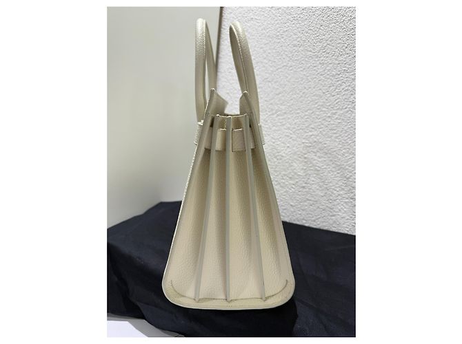 Saint Laurent Sac de Jour Piccolo Crema Bianco - vista 10