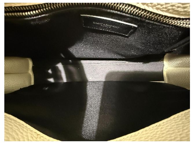 Saint Laurent Sac de Jour Piccolo Crema Bianco - vista 13