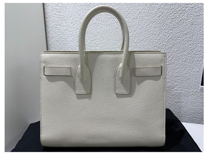 Saint Laurent Sac de Jour Piccolo Crema Bianco - vista 4