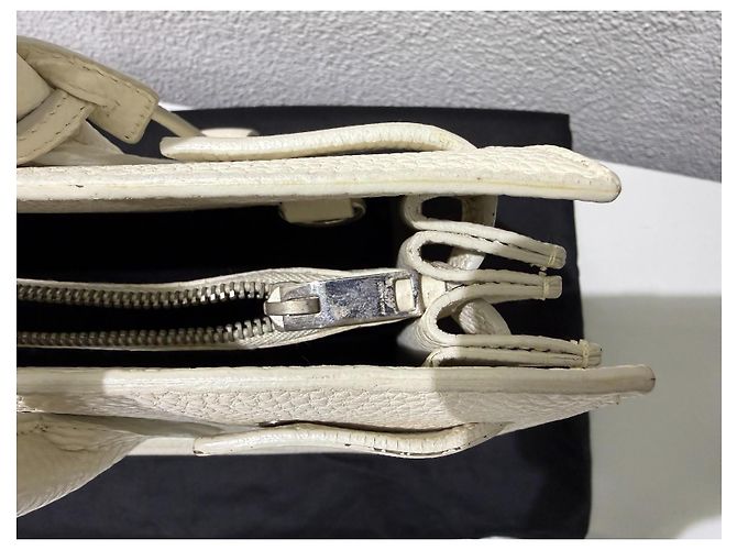 Saint Laurent Sac de Jour Piccolo Crema Bianco - vista 7