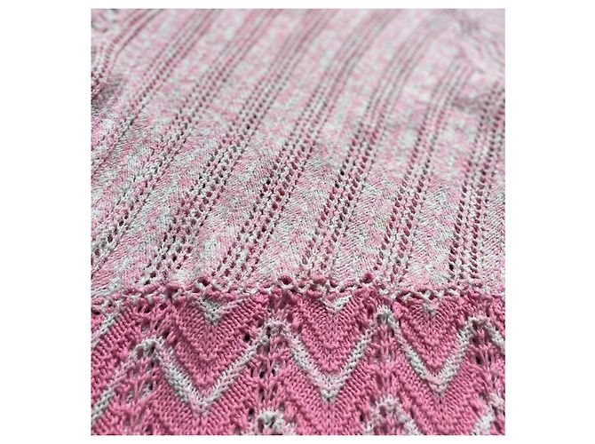 LoveShackFancy Kaelyn Mini Strickkleid Amor Pink Größe L - Ansicht 6
