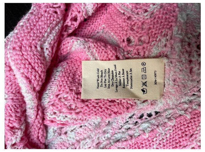 LoveShackFancy Kaelyn Mini Strickkleid Amor Pink Größe L - Ansicht 9