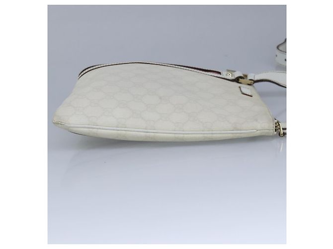 Gucci Sherry Line Schultertasche aus Canvas Medium Weiß - Ansicht 4