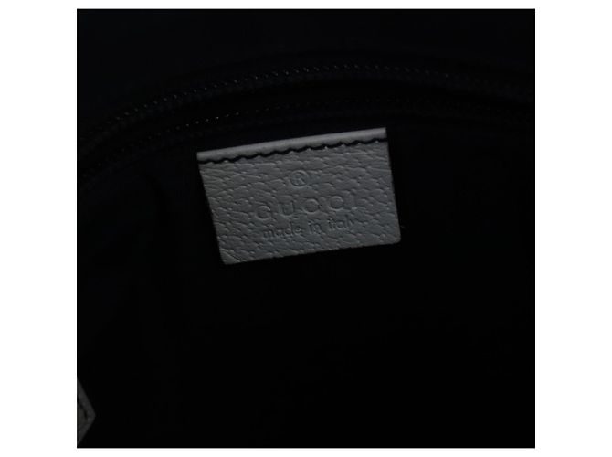 Gucci Sherry Line Schultertasche aus Canvas Medium Weiß - Ansicht 7
