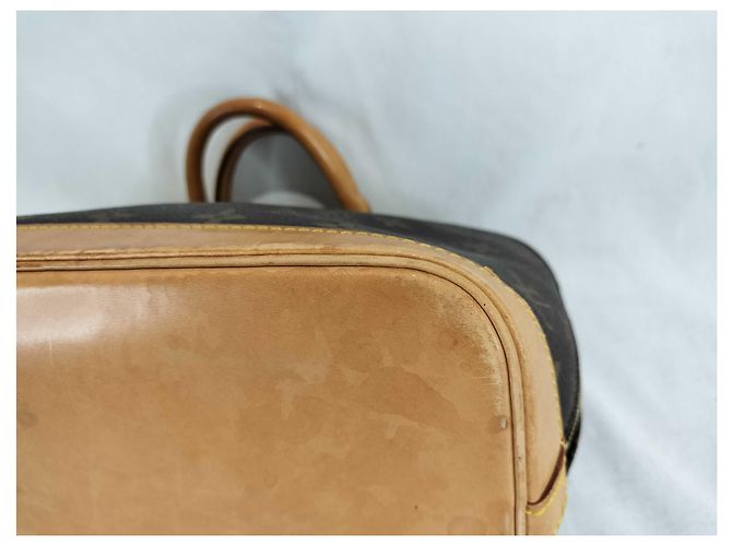 Borsa Alma Louis Vuitton in tela Monogram MM Marrone - vista 3