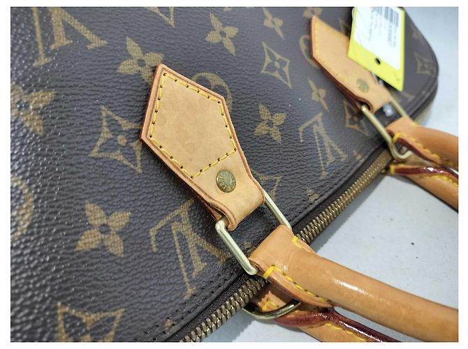Borsa Alma Louis Vuitton in tela Monogram MM Marrone - vista 4