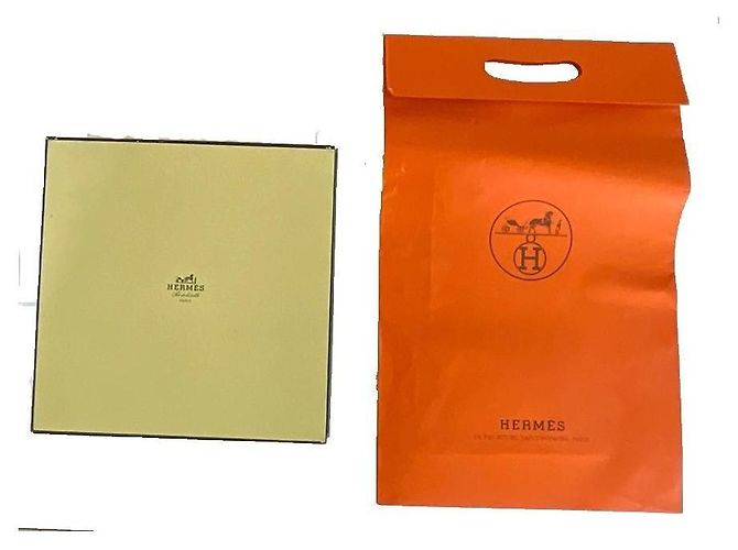 Hermès Set de Mesa 'Caza en India' de Algodón con Caja y Bolsa Blanco Dorado Verde Amarillo Verde oscuro - vista 9