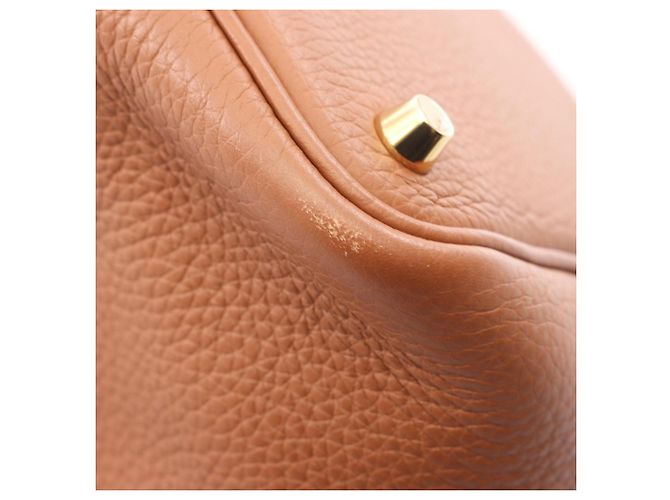 Bolso Hermès Picotin Lock PM Eclat Castaño - vista 7