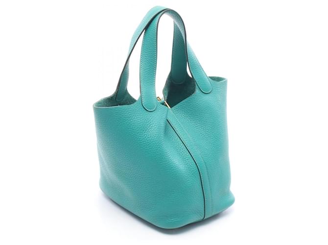 Borsa Picotin Lock PM di Hermès Verde - vista 2