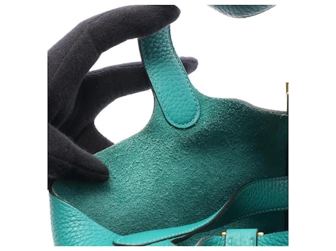 Borsa Picotin Lock PM di Hermès Verde - vista 7