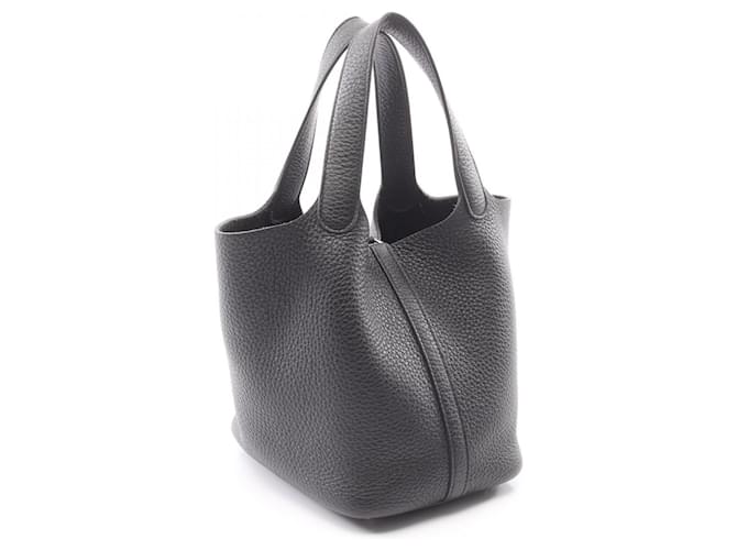 Borsa Picotin Lock PM di Hermès Nero - vista 2
