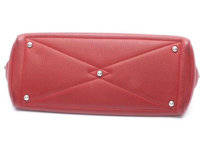 Borsa Victoria 35 di Hermès in pelle rossa Rosso - vista 12