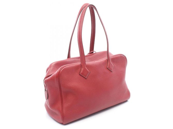 Borsa Victoria 35 di Hermès in pelle rossa Rosso - vista 2