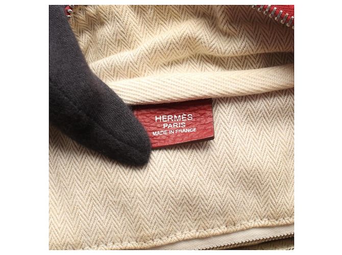 Borsa Victoria 35 di Hermès in pelle rossa Rosso - vista 4