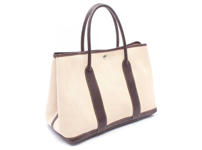 Borsa Tote Garden Party PM di Hermès Marrone Beige - vista 2