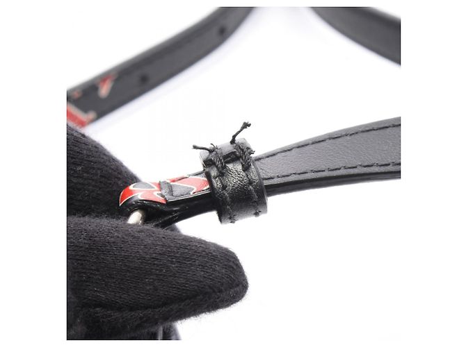 Portafono con zip Cash Balenciaga Nero Bianco Rosso - vista 8