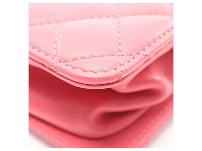 Borsa a Spalla Chanel Matelassé Coco Mark Rosa - vista 6