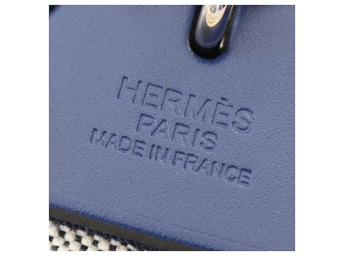 Hermès Hermes Herbag Zip PM 2-Way Handbag Brown Blue Cream - view 4