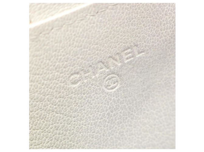 Borsa per telefono Chanel Matelassé in verde e argento - vista 4