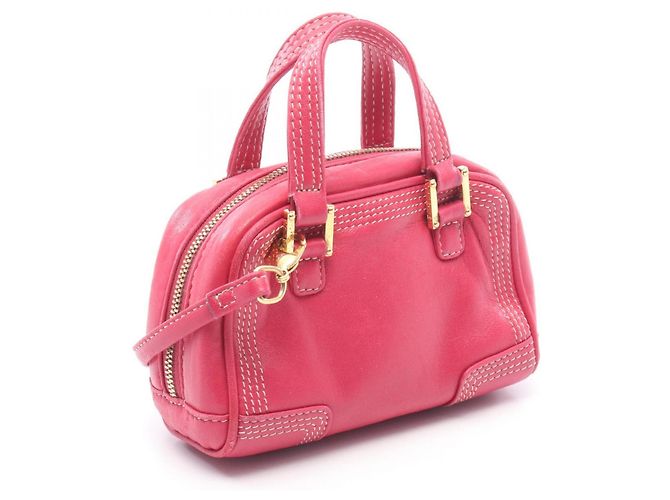 Borsa Loewe Amazona Micro Mini 2 in 1 Rosa - vista 2
