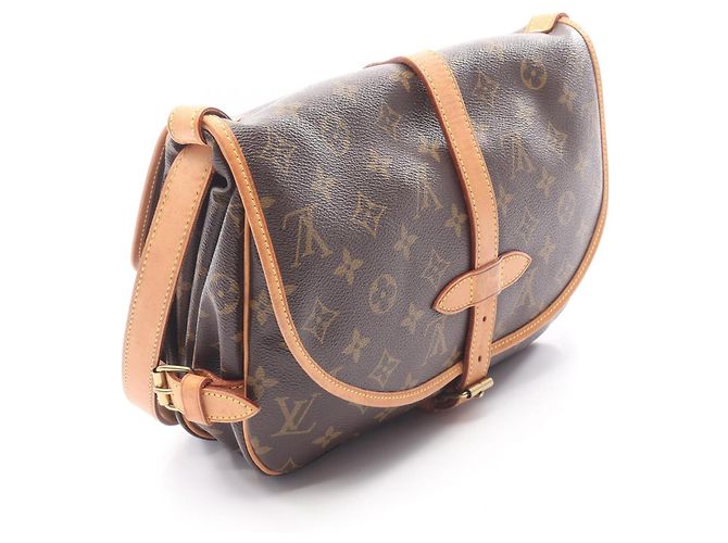 Borsa a Spalla Saumur 30 Louis Vuitton Marrone - vista 2