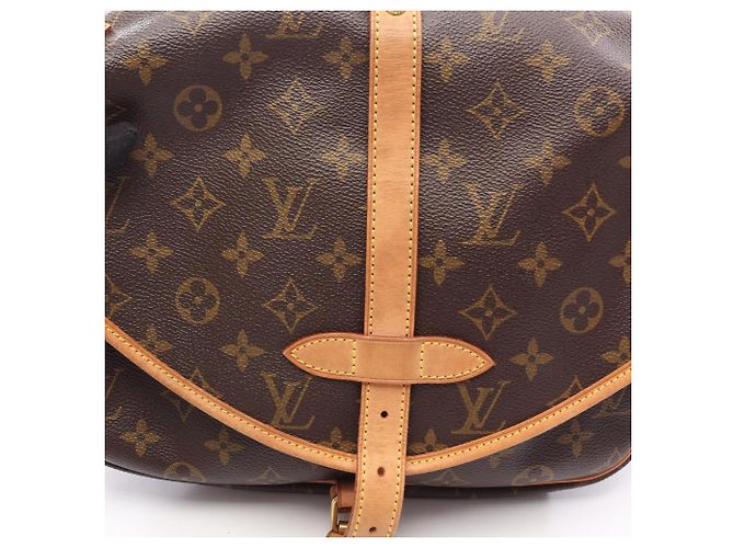 Borsa a Spalla Saumur 30 Louis Vuitton Marrone - vista 8