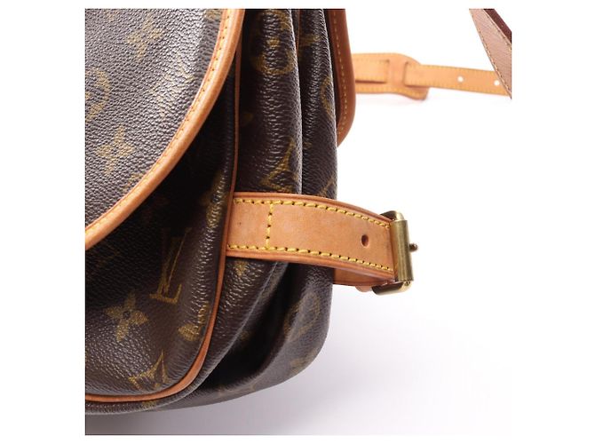 Borsa a Spalla Saumur 30 Louis Vuitton Marrone - vista 9