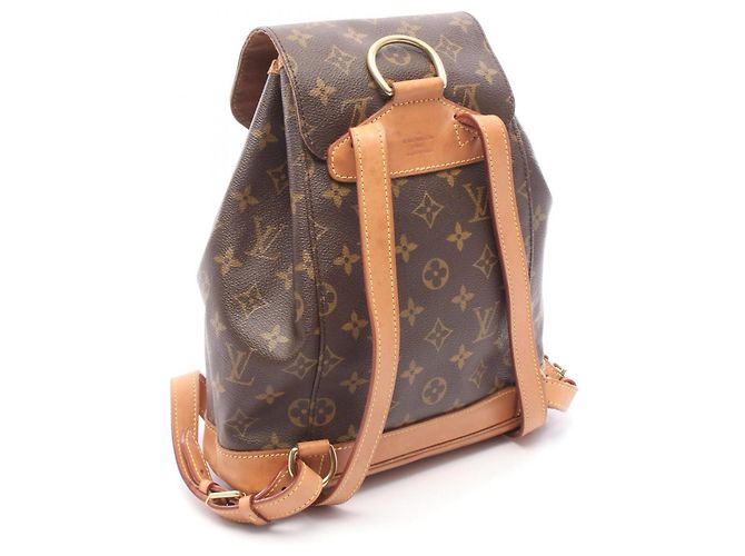 Zaino/borsa Montsouris MM Louis Vuitton Marrone - vista 2