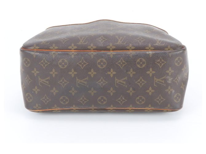 Sac tote en cuir Monogram Deauville Louis Vuitton Marron - vue 5