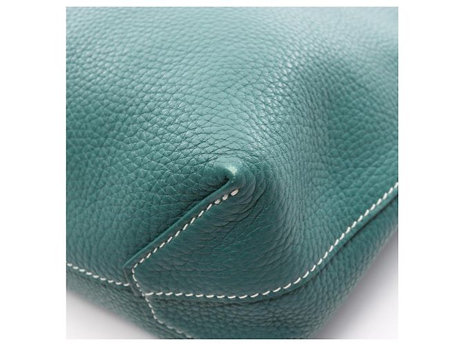 Hermès Double Sens 36 Tote Bag Blau Grün - Ansicht 12
