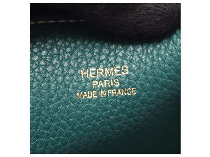 Hermès Double Sens 36 Tote Bag Blau Grün - Ansicht 4