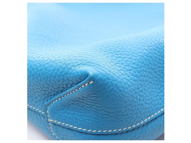 Hermès Double Sens 36 Tote Bag Blau Grün - Ansicht 7